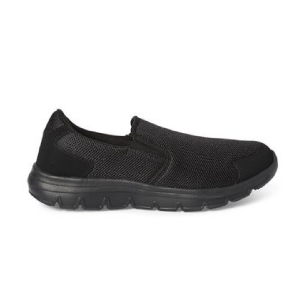 Athletic Works Men’s active black slip on shoes